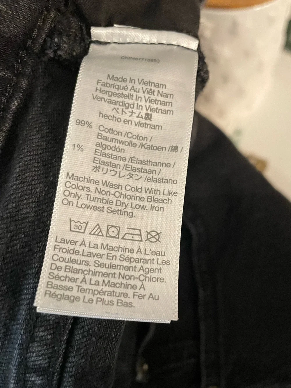 Madewell The Mid Rise Perfect Vintage Jean Black Straight Leg Size 27